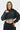 ELASTIC STRAP CROPPED HOODIE - ANTHRA