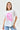 FLORAL PORTRAIT PRINTED T-SHIRT - PINK