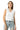 PLAIN KNIT V-NECK TOP - WHITE