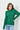 BASIC FINE RIB KNIT SWEATER - D.GREEN