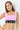 SLOGAN ELASTIC TAPE TOP - PINK