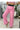 SLOGAN BELT PANT - PINK